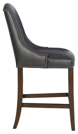 Bernhardt Interiors Slope Leather Bar Stool - Home Elegance USA