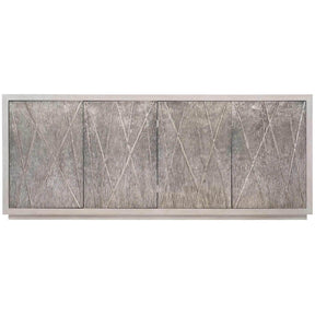 Valora 84-Inch Entertainment Credenza in Weathered Greige with Graphite Overlay – Bernhardt
