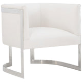 Bernhardt Interiors Zola Chair in Polished Stainless Steel - Home Elegance USA