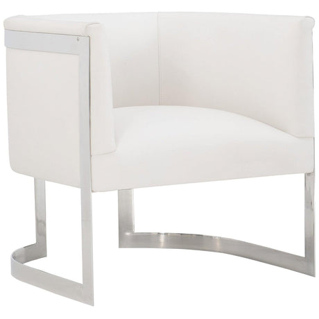 Bernhardt Interiors Zola Chair in Polished Stainless Steel - Home Elegance USA