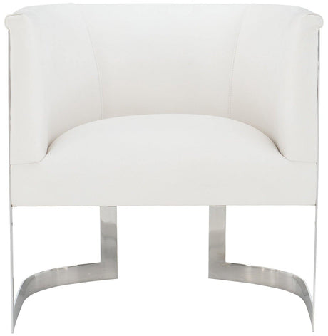 Bernhardt Interiors Zola Chair in Polished Stainless Steel - Home Elegance USA