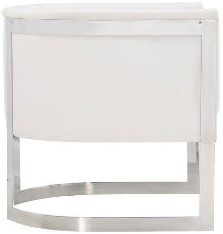 Bernhardt Interiors Zola Chair in Polished Stainless Steel - Home Elegance USA