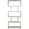 Kaley Etagere in Sleek Stainless Steel & Glass Shelving Unit | Bernhardt