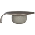 Kaori 52-Inch Teardrop Cocktail Table Cast Aluminum & Concrete – Bernhardt