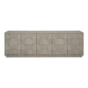 Linea Entertainment Credenza Cerused Oak Media Console | Bernhardt