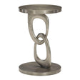 Linea Metal Interlocking Round Chairside Table | Bernhardt