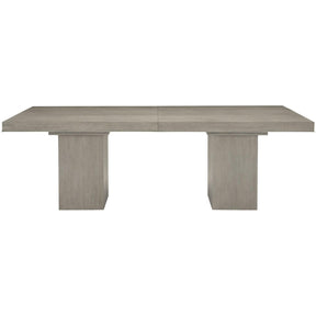 Linea Rustic Modern Rectangular Extendable Dining Table Cerused Oak Finish | Bernhardt