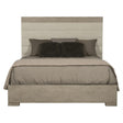 Linea Upholstered Channel-tufted Bed in Cerused Greige Finish | Bernhardt
