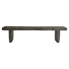 Bernhardt Luca Dining Bench, Carbonized Suar Wood