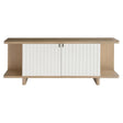 Modulum 82-Inch Sideboard in Sahara Finish with Adobe Faux Stone Doors – Bernhardt