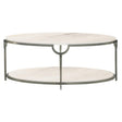 Morello Cocktail Table Faux Carrara Marble with Oxidized Nickel – Bernhardt