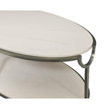 Bernhardt Morello Oval Metal Cocktail Table - Home Elegance USA