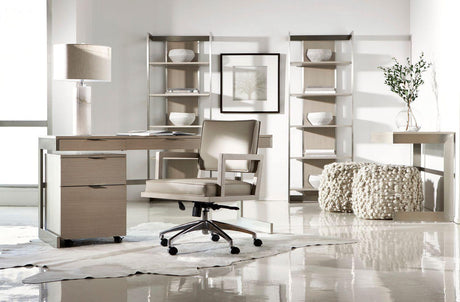 Axiom Desk in Linear Grey | Bernhardt Furniture