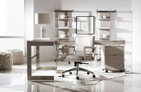 Axiom Desk in Linear Grey | Bernhardt Furniture