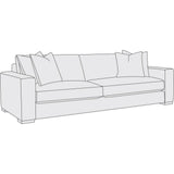 Bernhardt Plush Drew Sofa 92" - Home Elegance USA