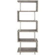 Polk Etagere in Distressed Pine & Glazed Silver Finish | Bernhardt | Bauhaus-Inspired Design