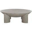 Renzo 55-Inch Round Cocktail Table Flint Wood & Resin Base – Bernhardt