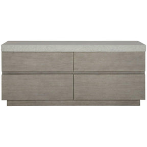 Ritter Dresser Flint Oak & Concrete 4-Drawer Modern Storage | Bernhardt
