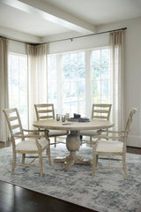 Bernhardt Rustic Patina Round Dining Table - Home Elegance USA