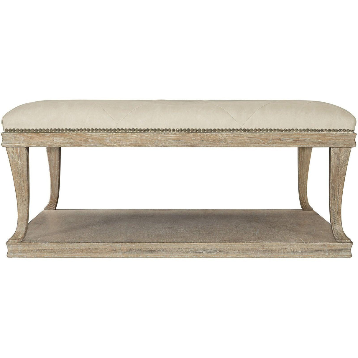 Bernhardt Rustic Patina Upholstered Cocktail Table - Home Elegance USA