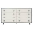 Silhouette Dresser Eggshell & Onyx Modern Bedroom Storage | Bernhardt