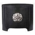 Silhouette Nightstand Figured Onyx with Camellia Pull | Bernhardt