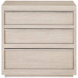 Solaria Nightstand Dune Finish with 2 Drawers, Open Shelf & USB | Bernhardt