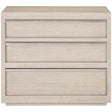 Solaria Nightstand Dune Finish with 3 Drawers and USB Charging | Bernhardt