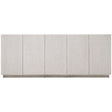 Solaria 80-Inch Entertainment Credenza in Weathered Bone with Chiseled Resin Doors – Bernhardt