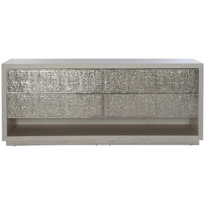 Ware Dresser Pika Walnut & Cast Aluminum 4-Drawer Modern Storage | Bernhardt