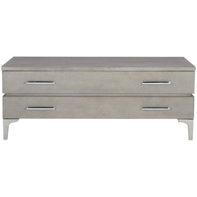 Whitley 48-Inch Cocktail Table Gray Truffle Oak & Nickel – Bernhardt