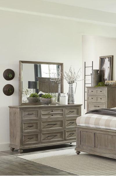 Homelegance - Cardano Dresser With Mirror In Light Brown - 1689Br-6