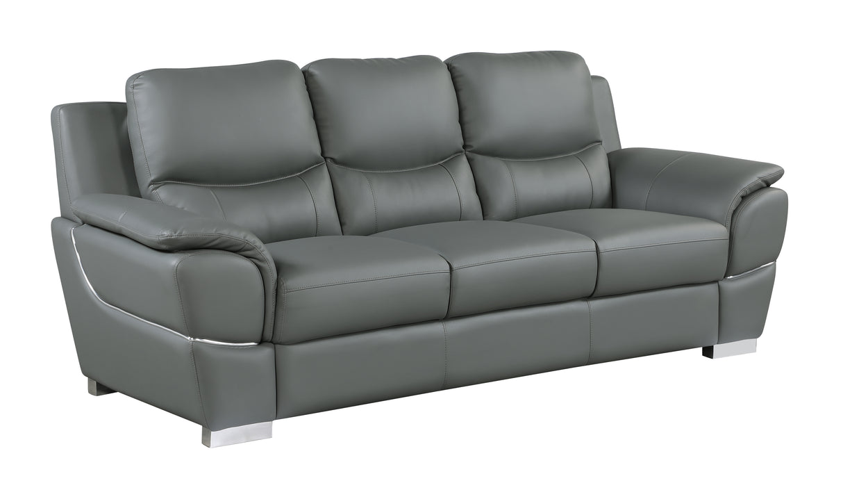 Global United Genuine Leather Sofa Home Elegance USA