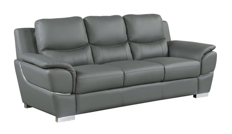 Global United Genuine Leather Sofa Home Elegance USA