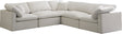 Plush - Cloud 5 Piece Modular Sectional - Cream