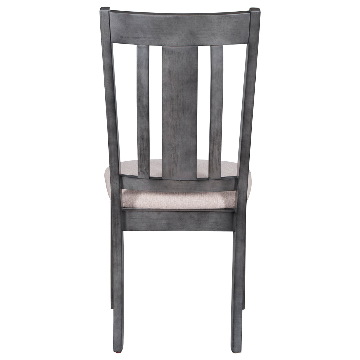 TREXM Industrial Style Wooden Dining Chairs with Ergonomic Design, Set of 4 (Gray) - Home Elegance USA