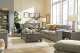 Dramatic - Granite - 4 Pc. - Sofa, Loveseat, Chair And A Half, Ottoman - Home Elegance USA