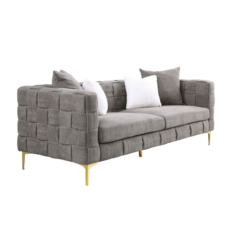 Deepth 35", length 85" weave sofa ,contemporary new concept sofa.handcrafted weave sofa. 3 seater - W1099S00060 - Home Elegance USA - 11