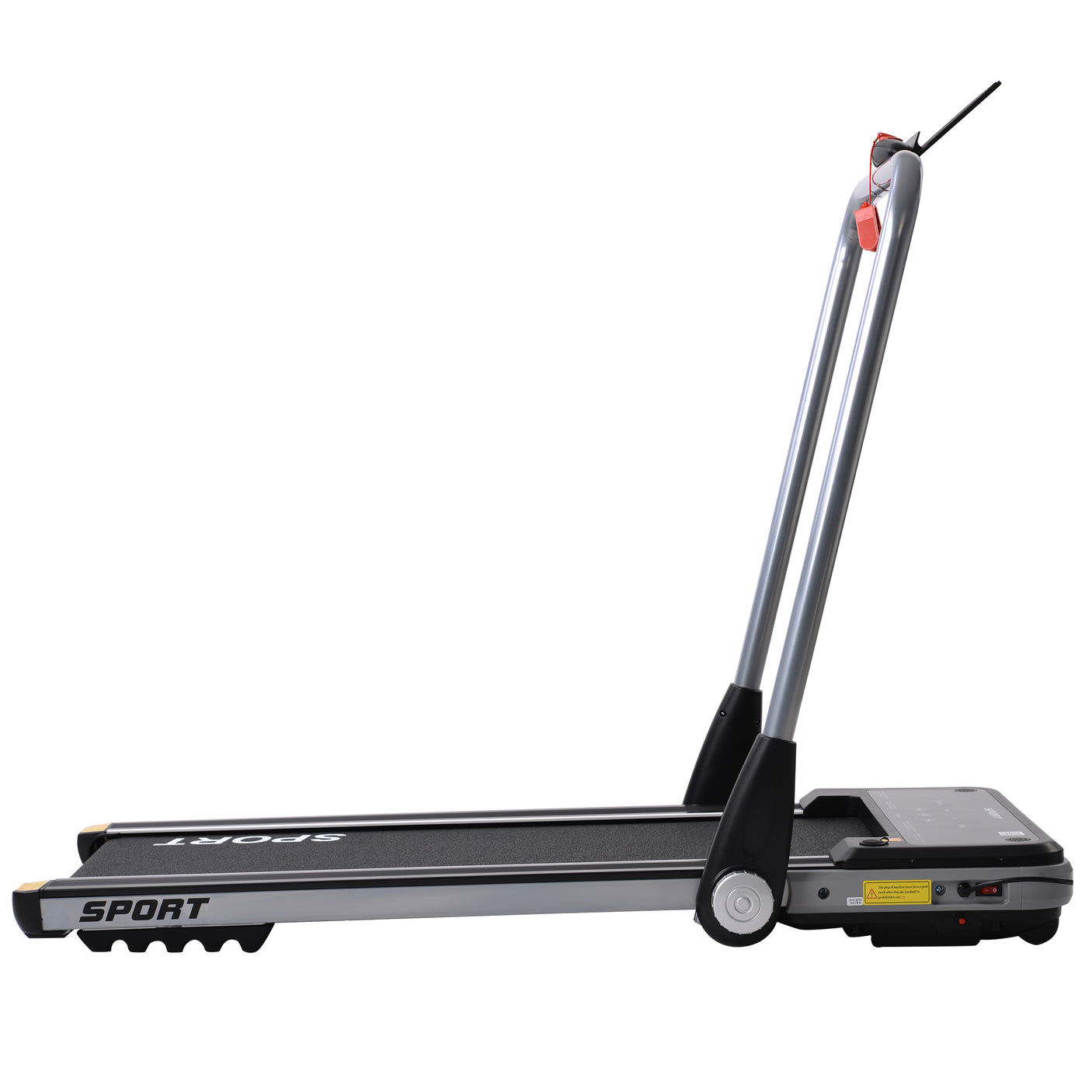 2.5HP Horizontally Foldable Electric Treadmill Motorized Running Machine ,Silver