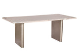 Live Edge Premium White Washed Dining Table - Home Elegance USA