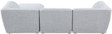 Miramar - Modular Sectional 4 Piece - Gray - Fabric - Home Elegance USA