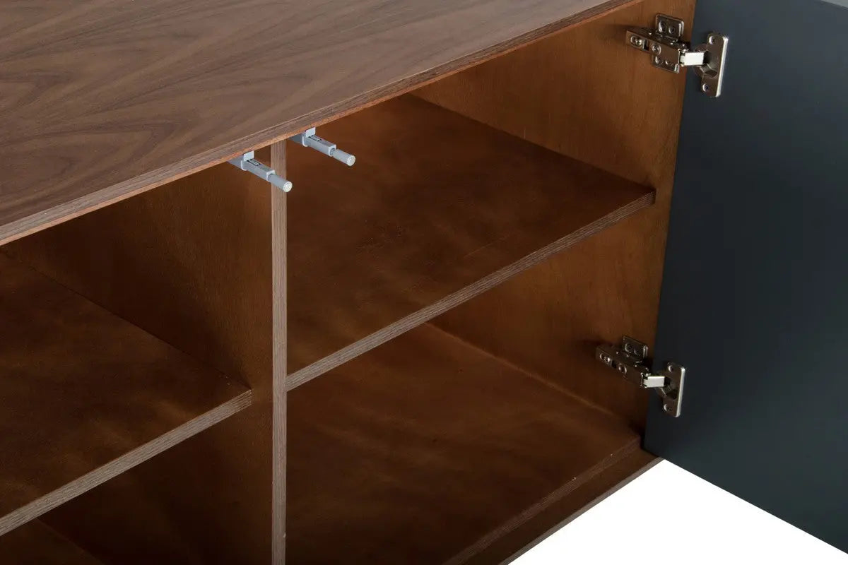 Vig Furniture - Modrest Weylyn Modern Charcoal Grey & Walnut Buffet - Vgmabh-374
