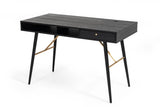 Vig Furniture - Modrest Billy Modern Black Oak & Gold Desk - Vgdwj3496