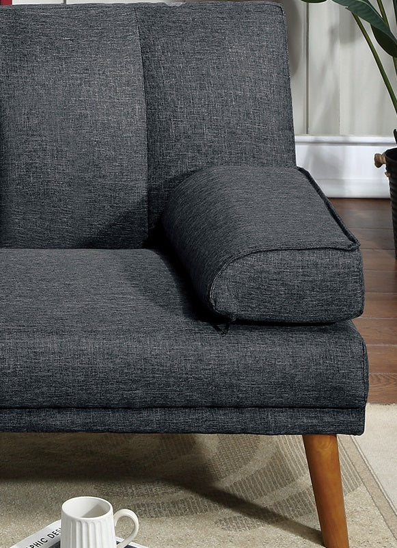 Black Polyfiber Sectional Sofa Set Living Room Furniture Solid wood Legs Plush Couch Adjustable Sofa Chaise | Home Elegance USA
