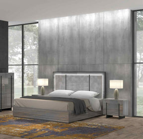 Blade 3 Piece Eastern King Bedroom Set In Grey - 17450Ek-3Set | J&M