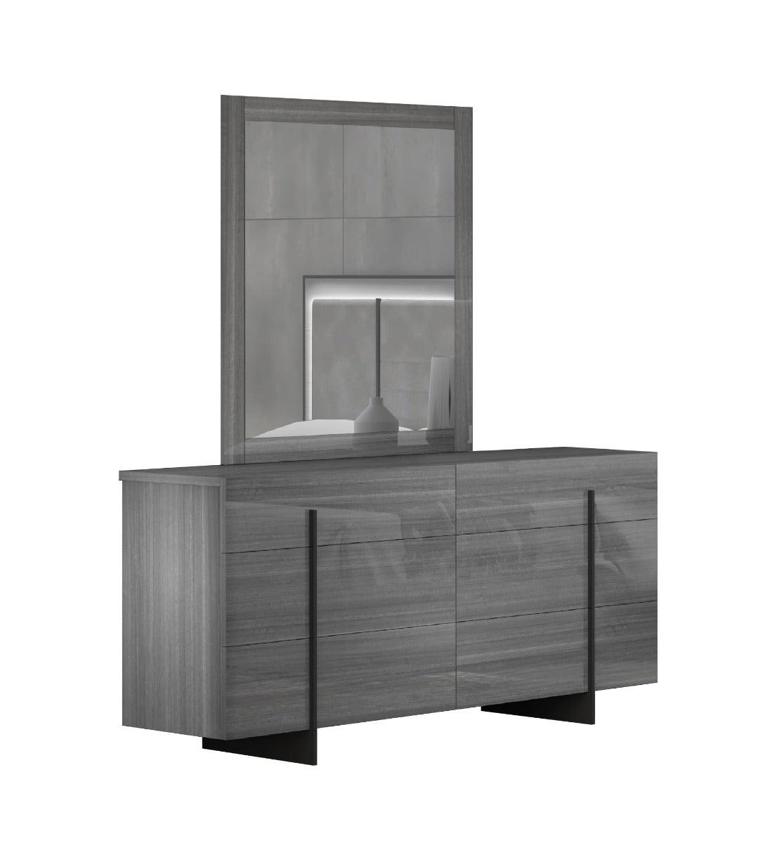 Blade 6 Piece Queen Bedroom Set In Grey - 17450Q - 6Set | J&M | Home Elegance USA