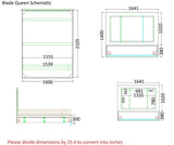 Blade Eastern King Bed In Grey - 17450Ek | J&M | Home Elegance USA