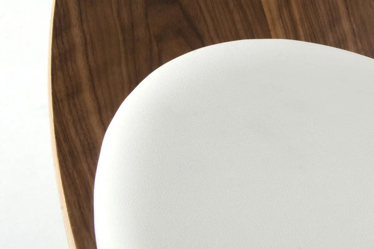 Vig Furniture - Modrest Warren Modern White & Walnut Accent Chair - Vgbnbls-01Wl-Wht