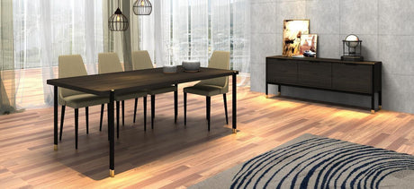 Bosa-Moderna Dining Chair Set Of 2 In Tan - 18885-Dc | J&M