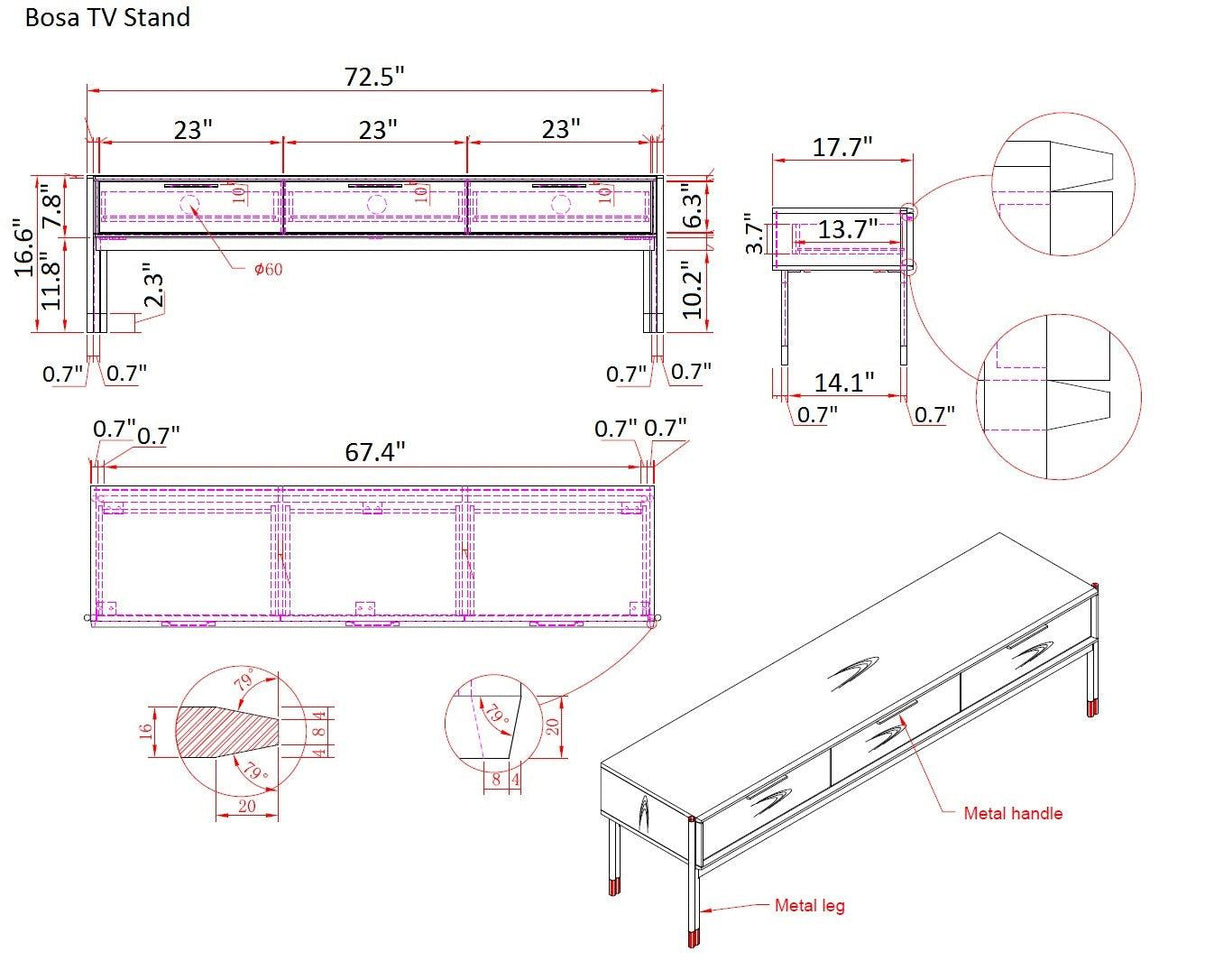 Bosa Tv Stand - 18885 - Tv | J&M | Home Elegance USA